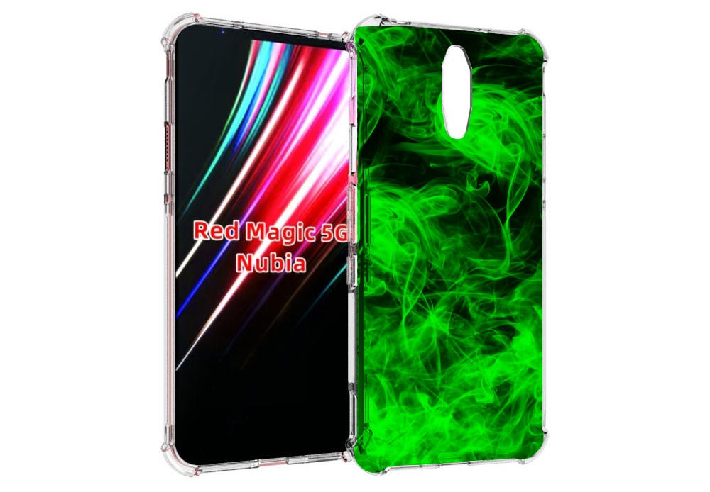 

Чехол MyPads зеленый-дымок для ZTE Nubia Red Magic 1 5G, Прозрачный, Tocco