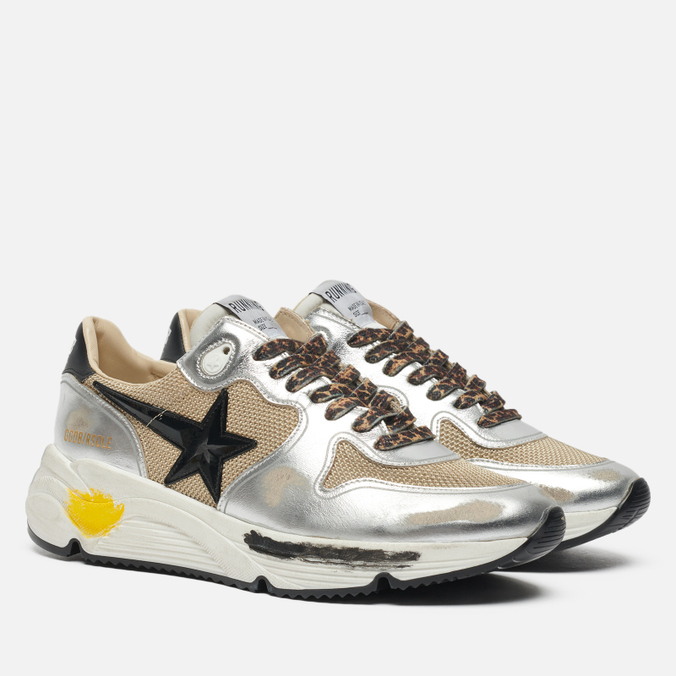 фото Кроссовки мужские golden goose running sole laminated/spur 3d star бежевые 45 eu