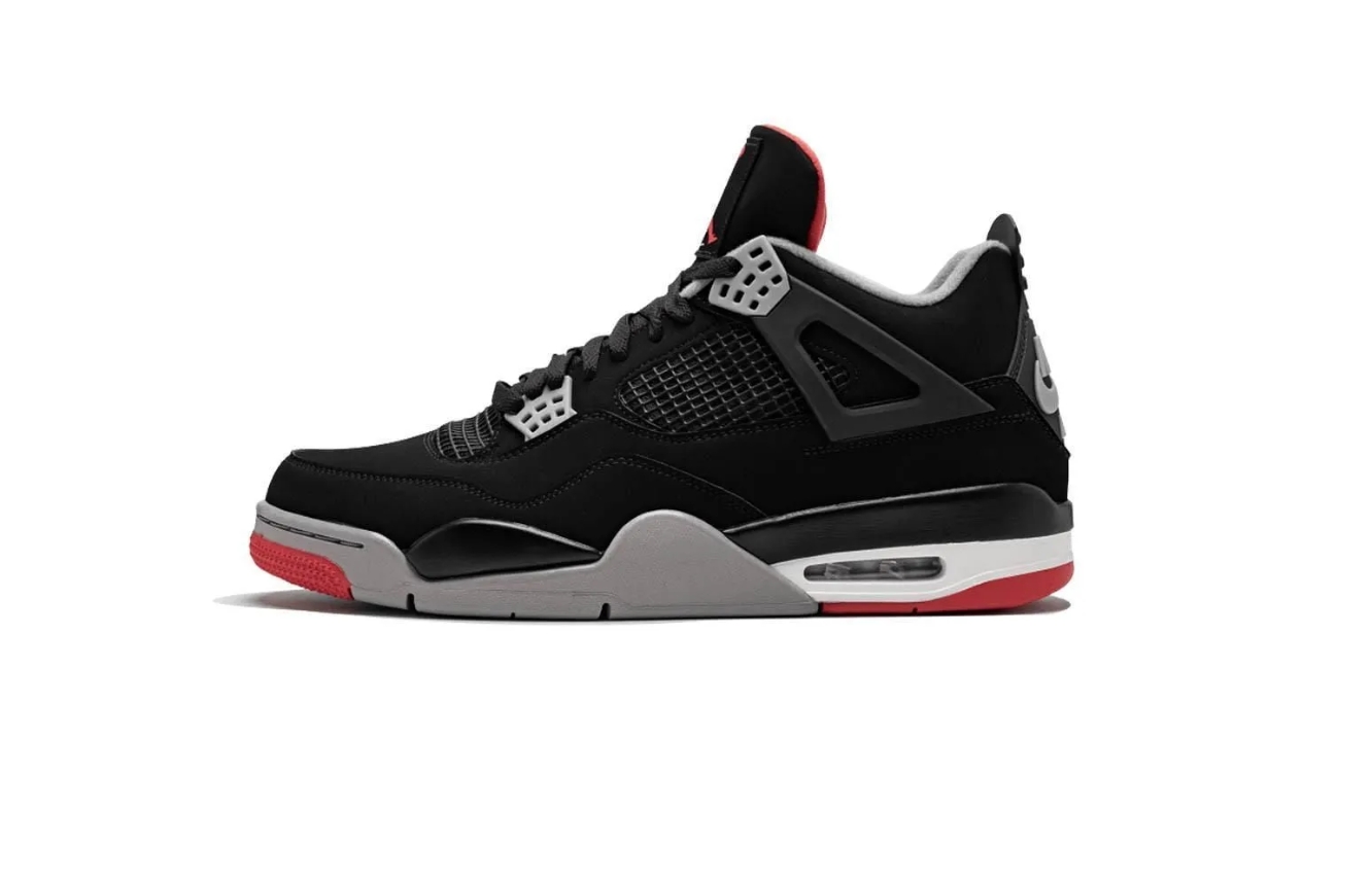 

Кроссовки женские Nike JORDAN 4 черные 40 RU, Черный, JORDAN 4