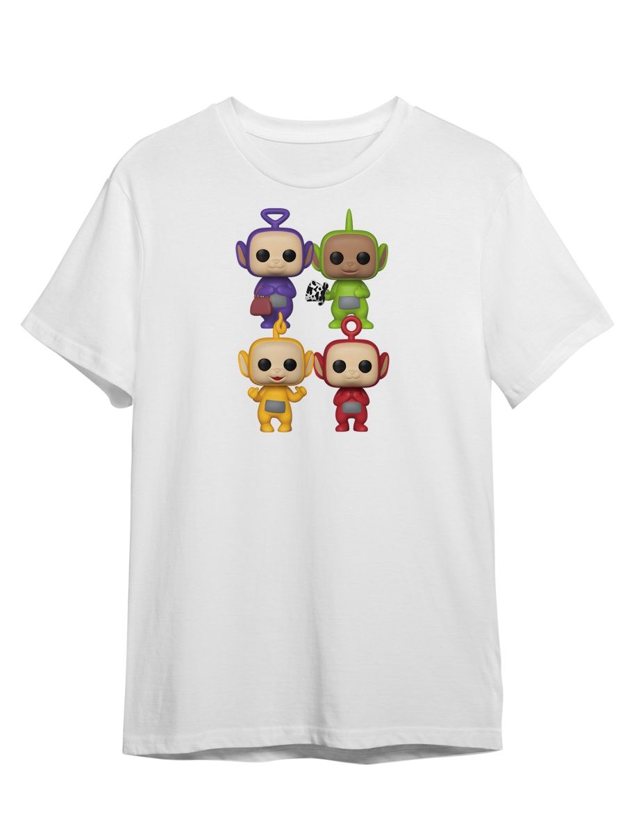 

Футболка унисекс Каждому Своё Телепузики/Ляля/По/Тинки-винки SRTL15 белая XS, Белый, "Телепузики/Ляля/По/Тинки-винки" SRTL15