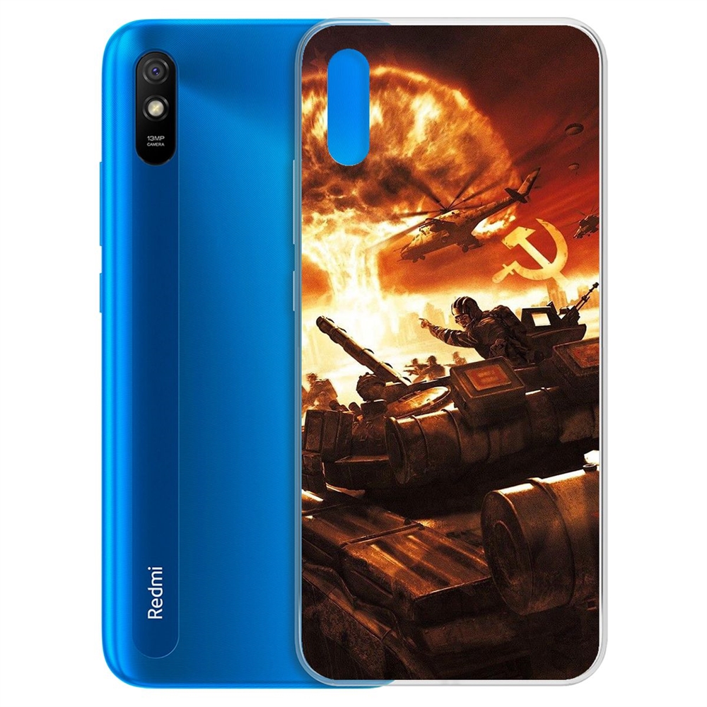 

Чехол-накладка Красная Угроза для Xiaomi Redmi 9A, Прозрачный
