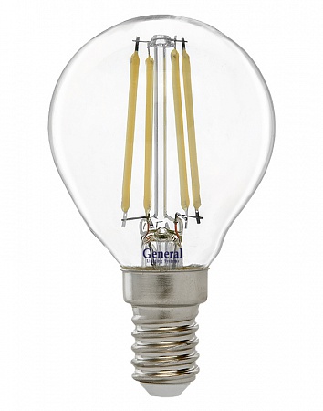 

Лампа LED филамент G45 7W E14 6500 шар General
