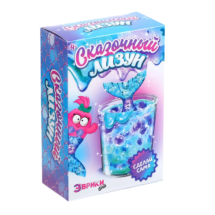 

Опыты для детей «Сказочный лизун», Синий