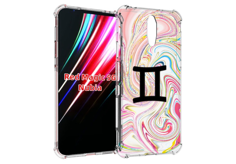 

Чехол MyPads знак зодиака близнецы 2 для ZTE Nubia Red Magic 1 5G, Прозрачный, Tocco