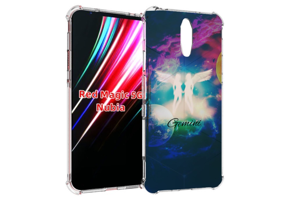 

Чехол MyPads знак зодиака близнецы 3 для ZTE Nubia Red Magic 1 5G, Прозрачный, Tocco