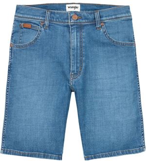 фото Джинсовые шорты мужские wrangler texas shorts lite blue синие 36