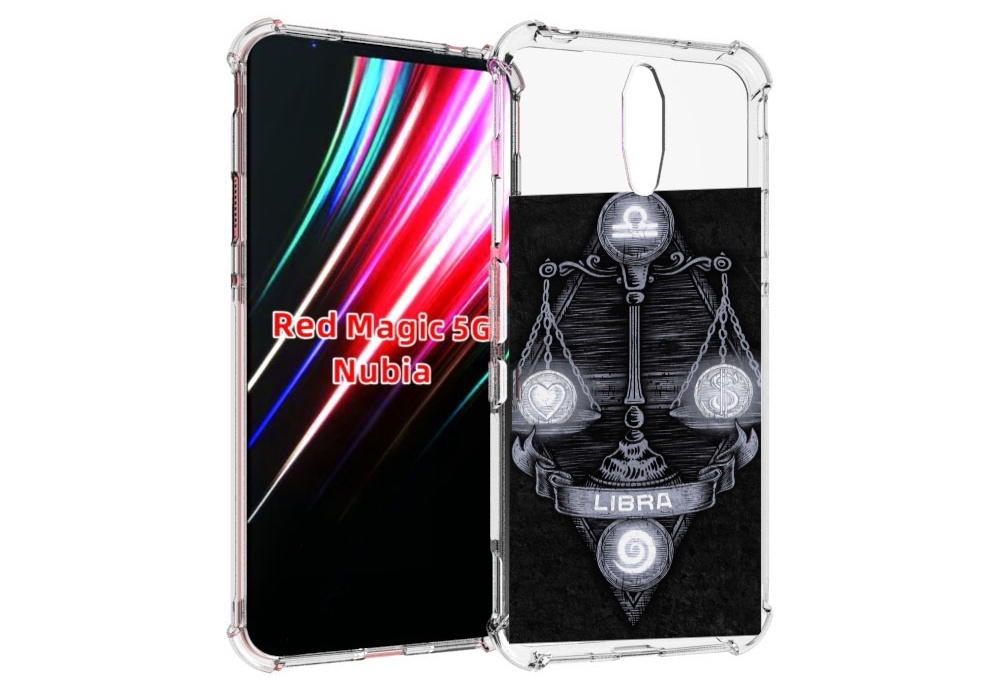 

Чехол MyPads знак зодиака весы 2 для ZTE Nubia Red Magic 1 5G, Прозрачный, Tocco