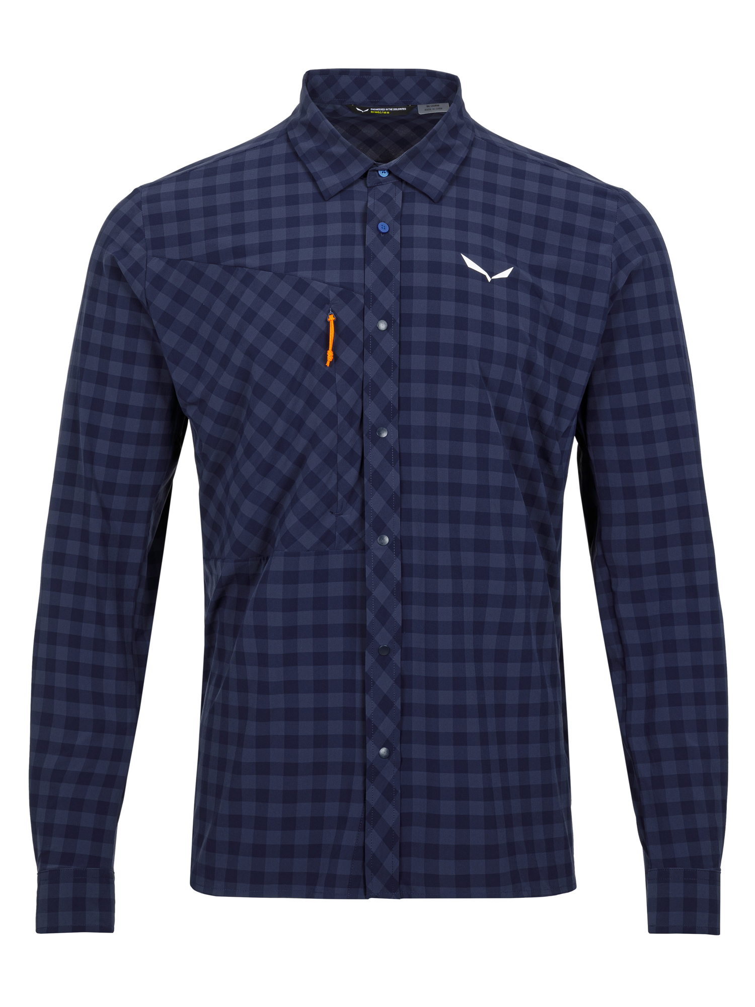 

Рубашка мужская Salewa Puez Dry M L/S Shirt синяя L, Синий, Puez Dry M L/S Shirt