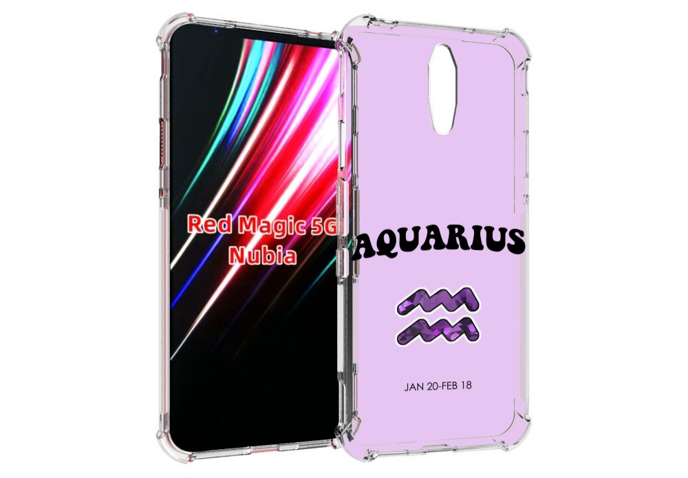 

Чехол MyPads знак зодиака водолеи 4 для ZTE Nubia Red Magic 1 5G, Прозрачный, Tocco