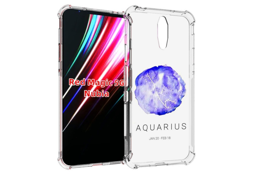 

Чехол MyPads знак зодиака водолеи 5 для ZTE Nubia Red Magic 1 5G, Прозрачный, Tocco