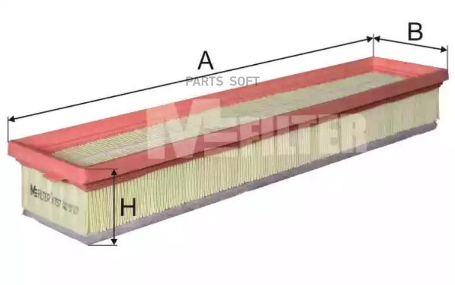

M-FILTER Воздушный фильтр CITROEN Berlingo/C4/Picasso, PEUGEOT 206/307/Partner 1.6 00->