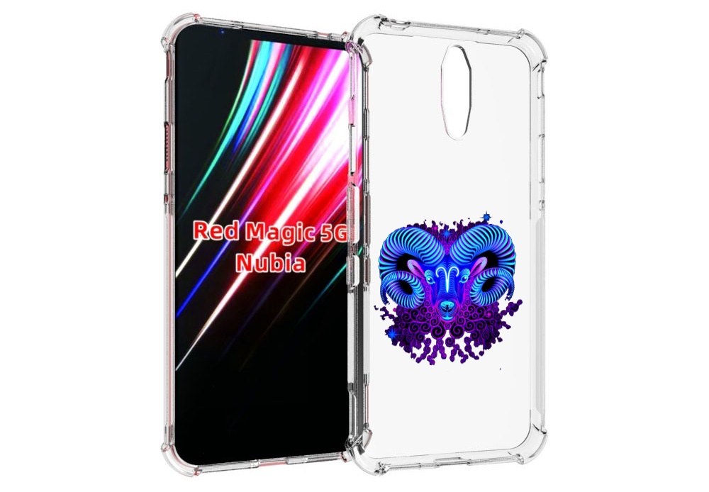 

Чехол MyPads знак зодиака овен 2 для ZTE Nubia Red Magic 1 5G, Прозрачный, Tocco