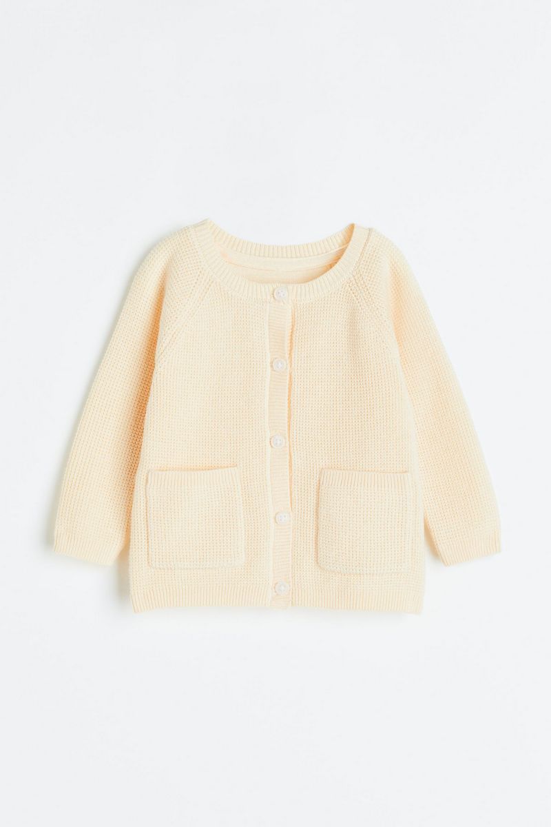 

Кардиган детский H&M 1144706, светло-желтый, 74, 1144706