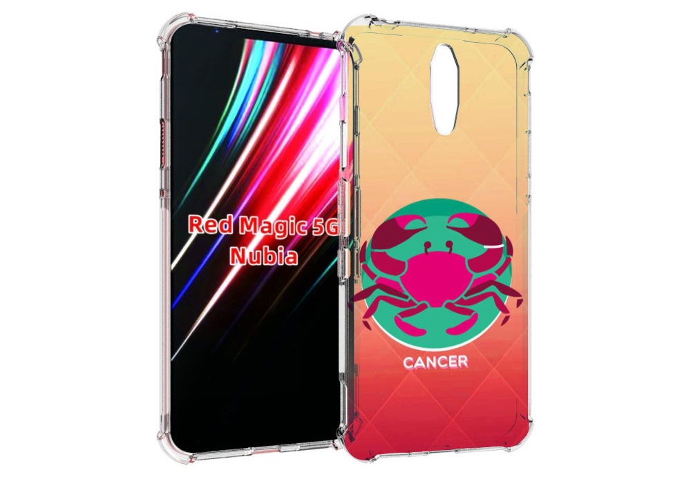 

Чехол MyPads знак зодиака рак 4 для ZTE Nubia Red Magic 1 5G, Прозрачный, Tocco