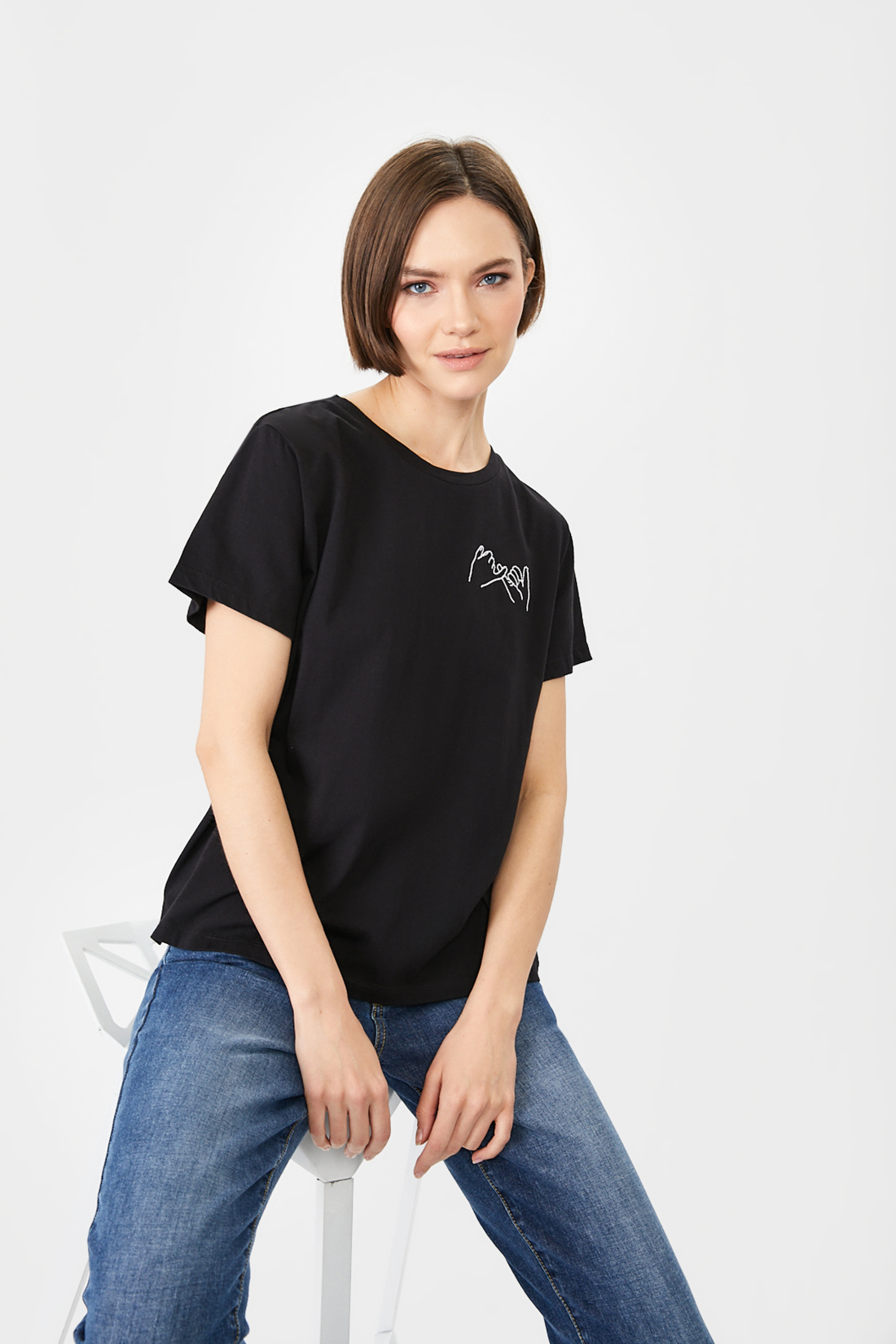 

Футболка женская Baon B231015 черная 2XL, B231015
