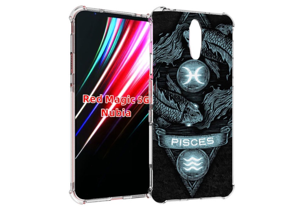 Чехол MyPads знак зодиака рыбы 4 для ZTE Nubia Red Magic 1 5G