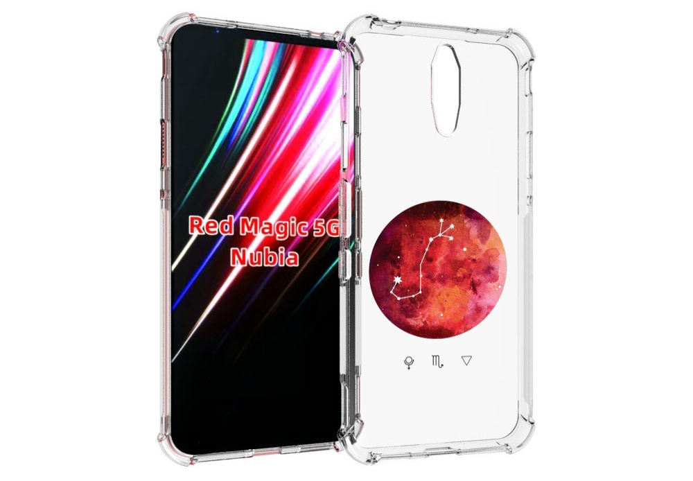 

Чехол MyPads знак зодиака скорпион 6 для ZTE Nubia Red Magic 1 5G, Прозрачный, Tocco