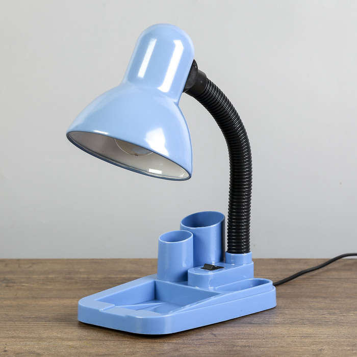 

Лампа настольная "Мудрец" Е27 40W, 220В синий 18х11,5х33 см