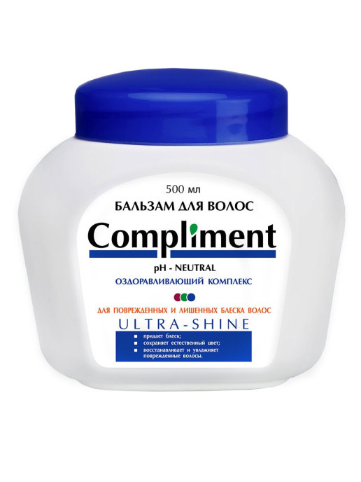 фото Бальзам для лишенных блеска волос compliment ultra-shine 500 мл