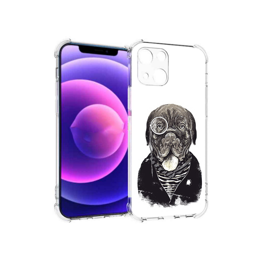 

Чехол MyPads Tocco для Apple iPhone 13 mini солидный песик (PT162959.608.615), Прозрачный, Tocco