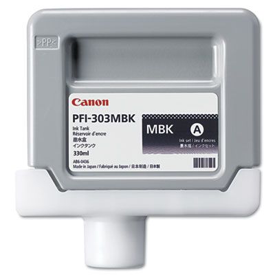 

Картридж для плоттера Canon PFI-303MBK черный, оригинал, PFI-303MBK