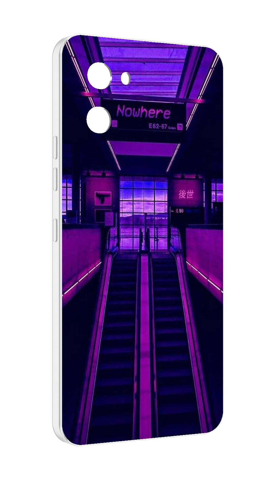 

Чехол MyPads фиолетовый эскалатор для UMIDIGI G1, Прозрачный, Tocco
