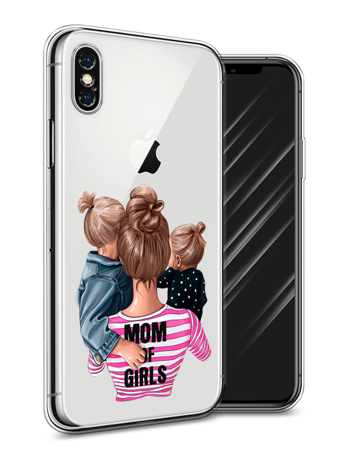 

Чехол Awog на Apple iPhone XS Max (10S Max) / Айфон XS Max (10S Max) "Mom of Girls", Разноцветный, 11950-6