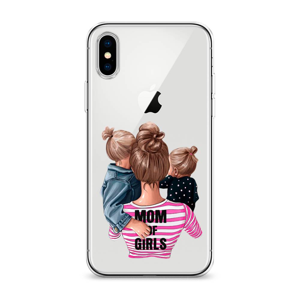 фото Силиконовый чехол "mom of girls" на apple iphone xs max (10s max) awog