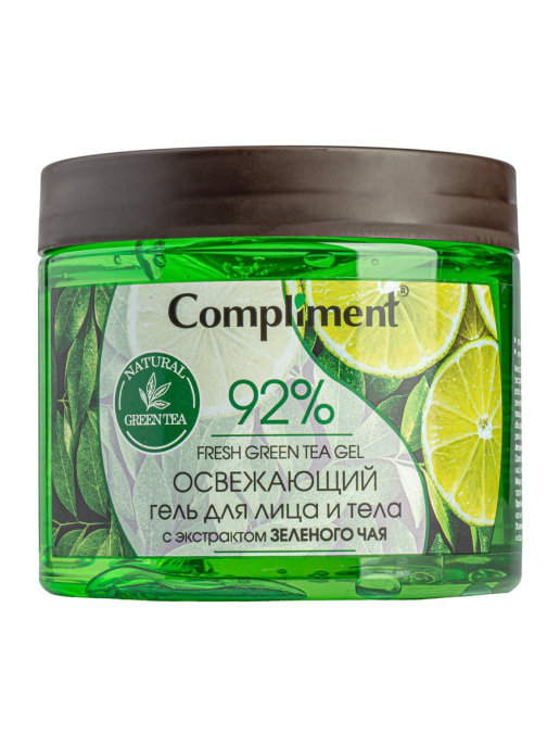Гель для лица и тела Compliment Освежающий с экстрактом зеленого чая 400 мл