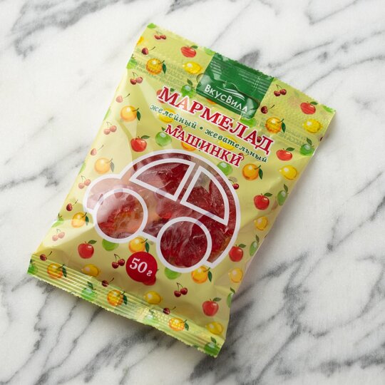 

Мармелад жевательный ВкусВилл Машинки 50 г