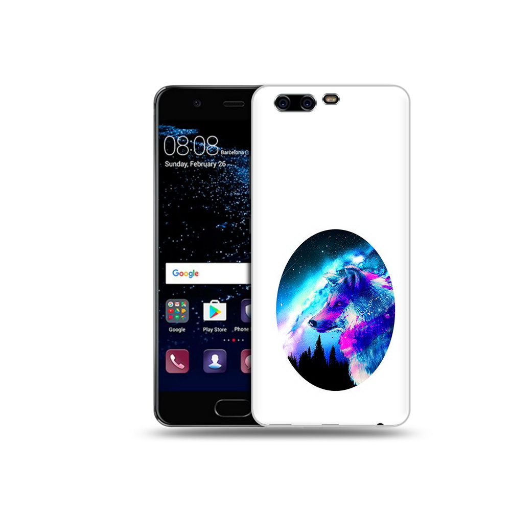 

Чехол MyPads Tocco для Huawei P10 голубой волк (PT60870.50.293), Прозрачный, Tocco