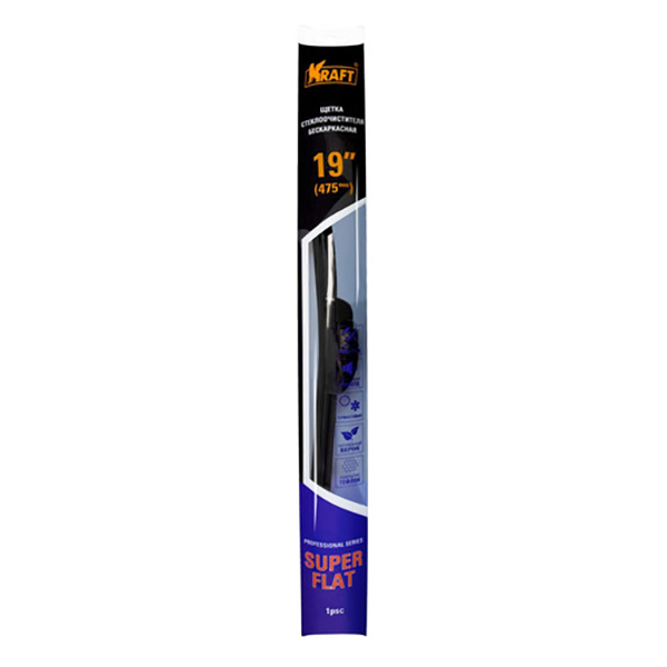 

Щетка стеклоочистителя KRAFT KT 830815, 475мм/19, бескаркасная