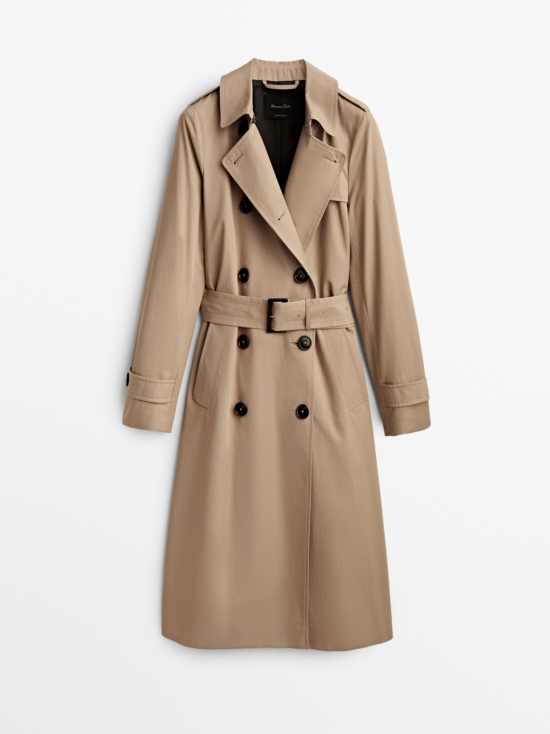 

Тренч женский Massimo Dutti 06739817742 бежевый S, 06739817742