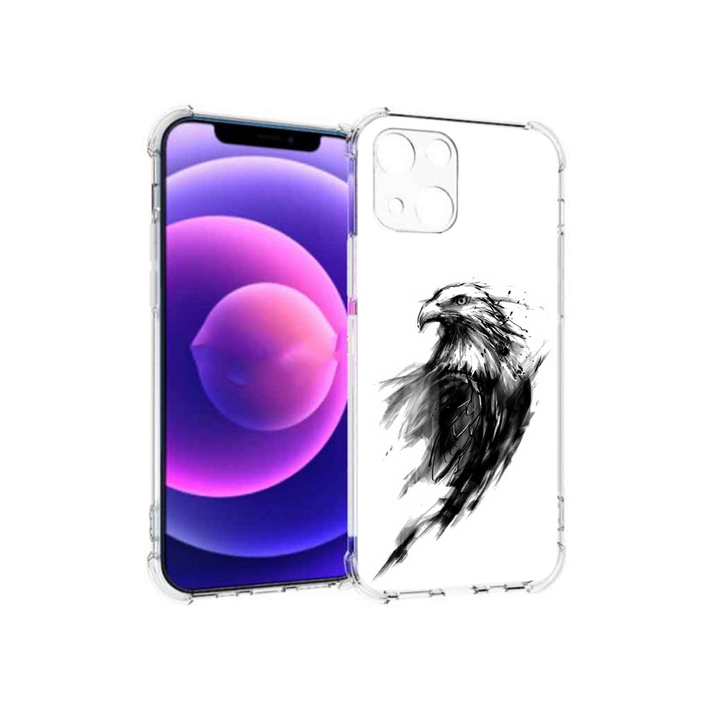 Чехол MyPads Tocco для Apple iPhone 13 mini чб птица (PT162959.608.670)