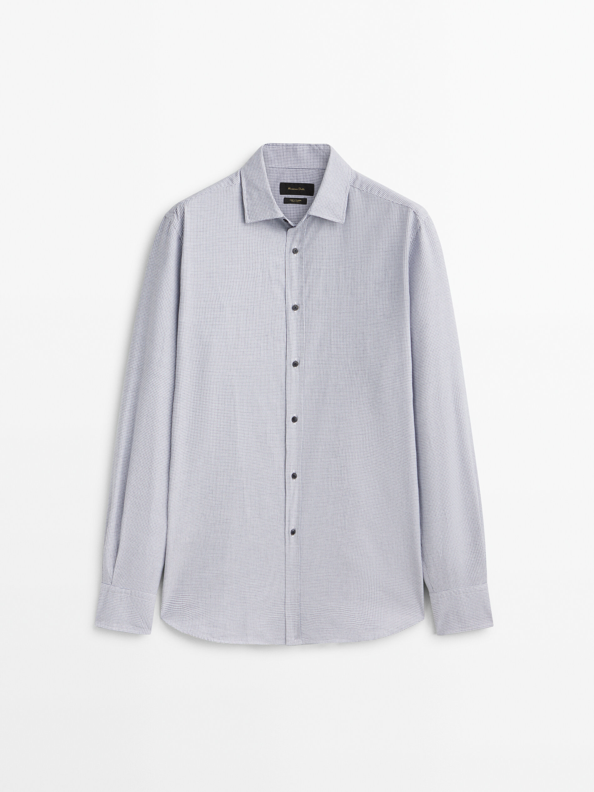 

Рубашка мужская Massimo Dutti 00107407401 синяя XL, 00107407401