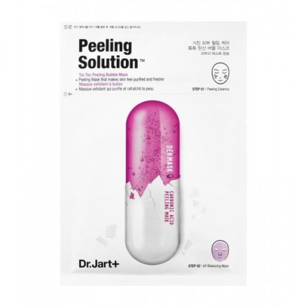 фото Отшелушивающая маска dr.jart+ peeling solution carbonic acid bubble mask 2 в 1 23 г