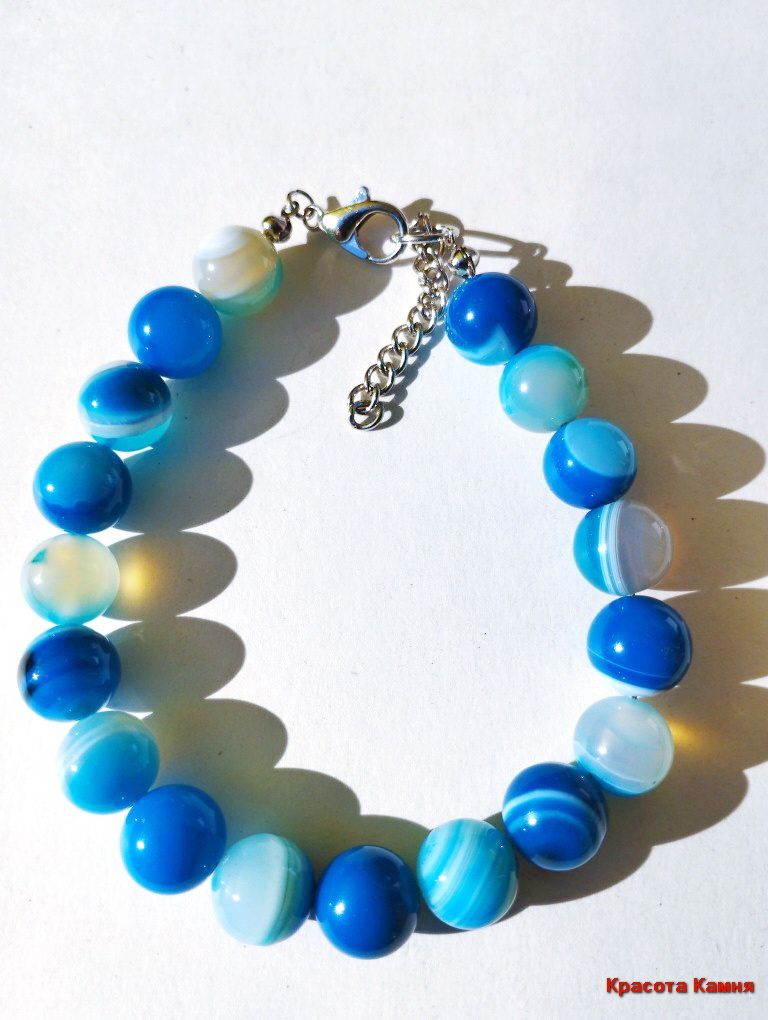 

Браслет из стали р. 18 Красота камня Агат, агат, Агат