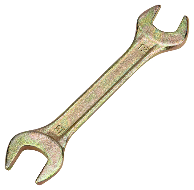Ключ гаечный рожковый Rexant 12х13 мм, желтый цинк