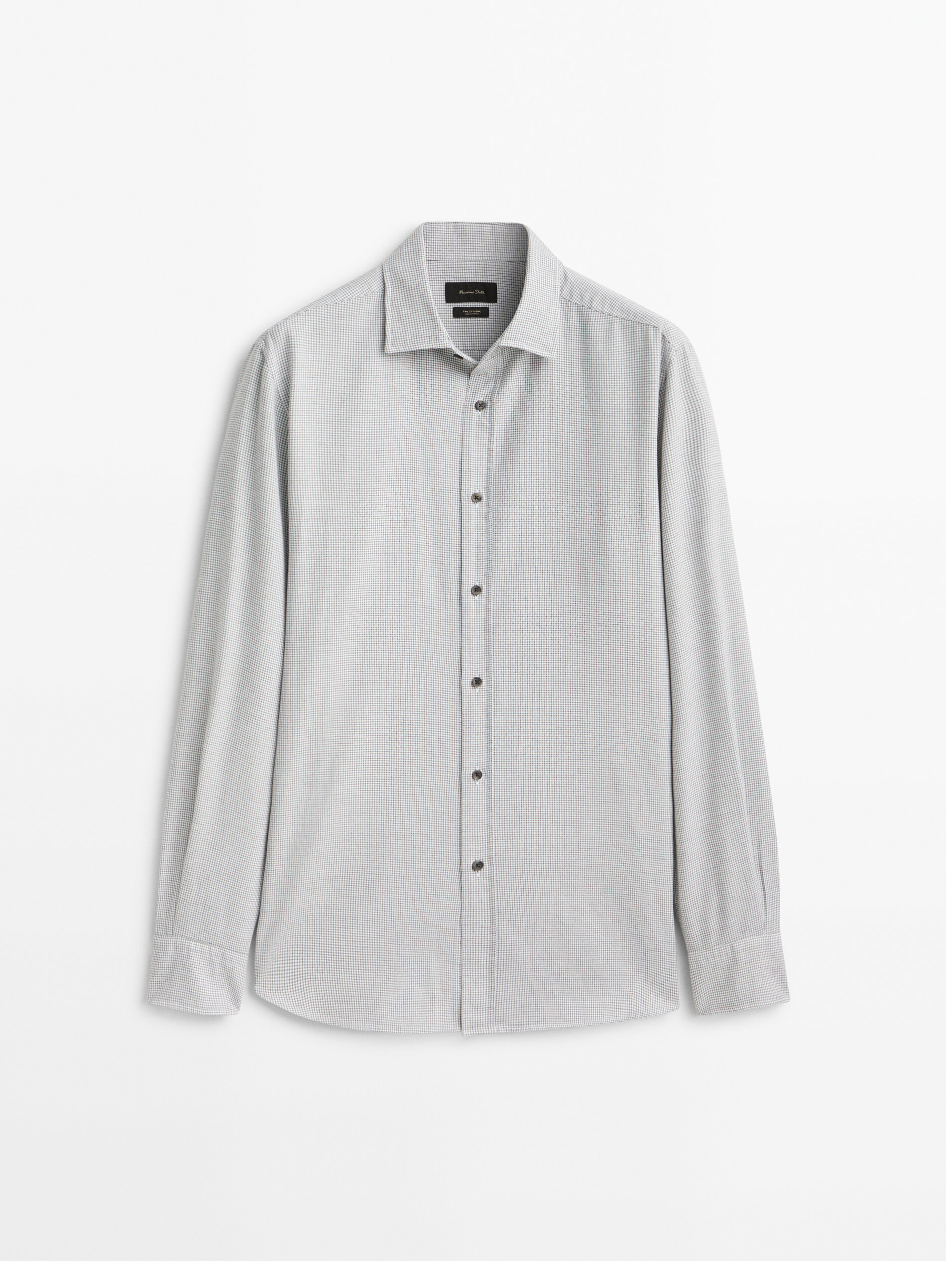 

Рубашка мужская Massimo Dutti 00107407500 зеленая 2XL, 00107407500