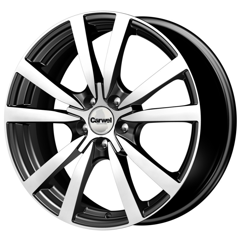 

Диск Литой R17 7j 5x114.3/67.1 Et45 Carwel Гранд 131 Ab 00036429 CARWEL арт. 00036429, Черный;серебристый