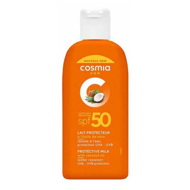 фото Молочко солнцезащитное cosmia с кокосовым маслом spf 50 100 мл