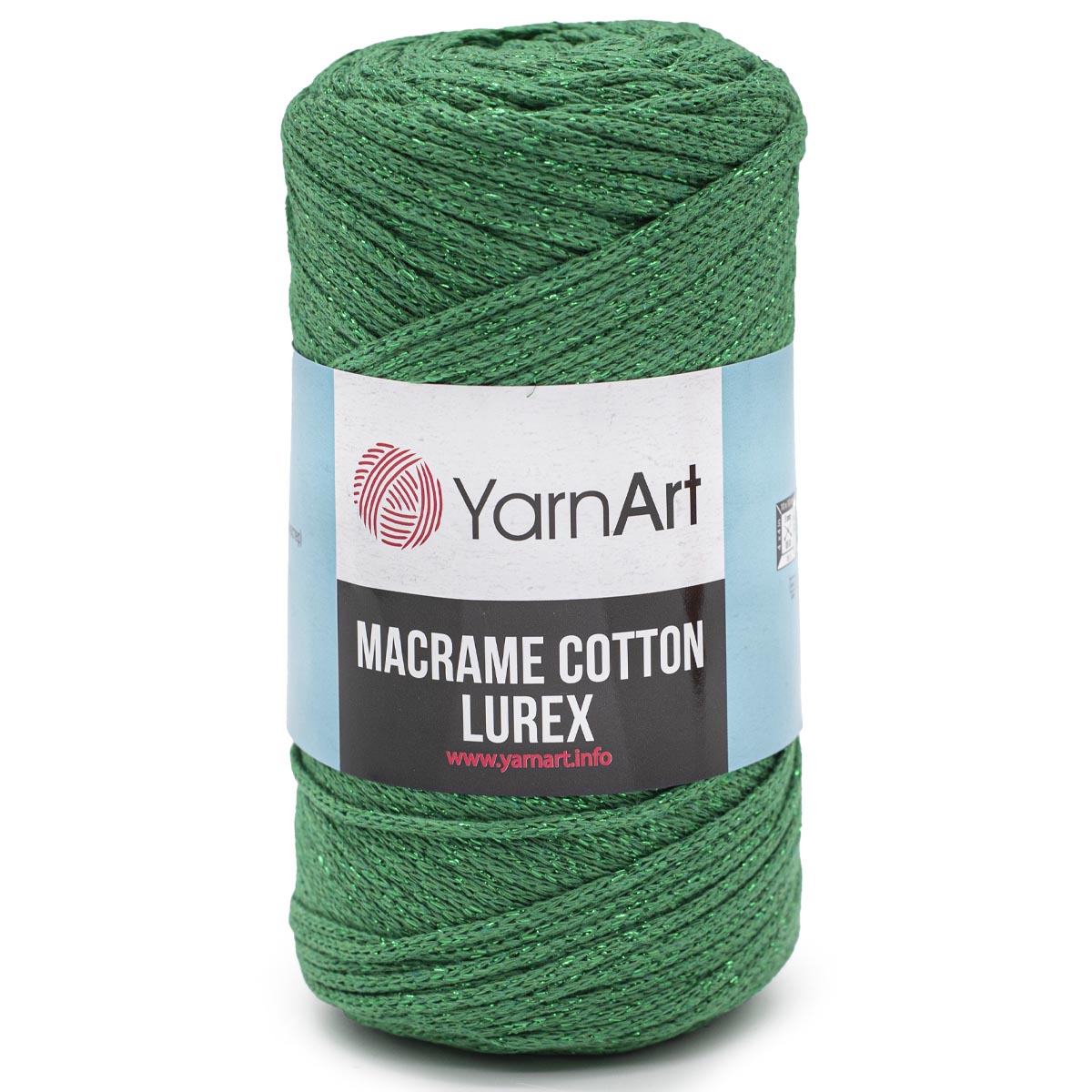 

Пряжа для вязания YarnArt Macrame cotton Lurex 250г, 205м (728 зеленый), 4 мотка, 7732074