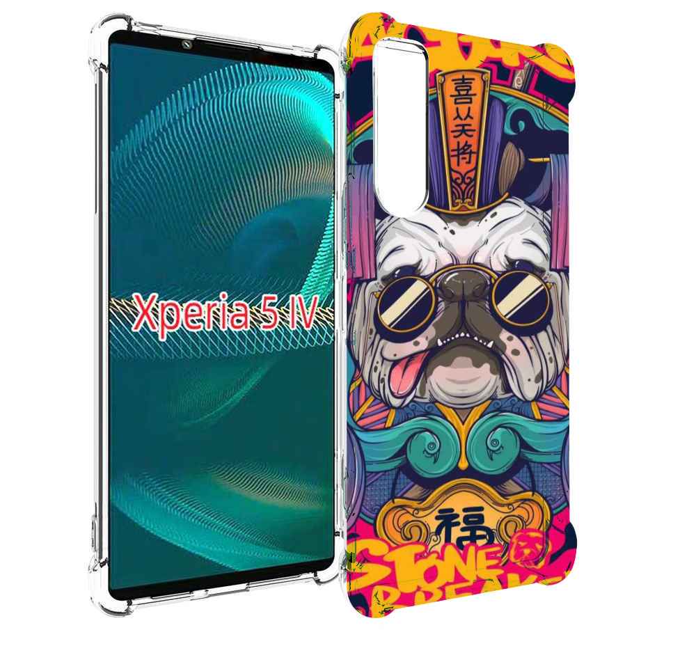 

Чехол MyPads мопс агро яркая для Sony Xperia 5 IV (5-4), Прозрачный, Tocco