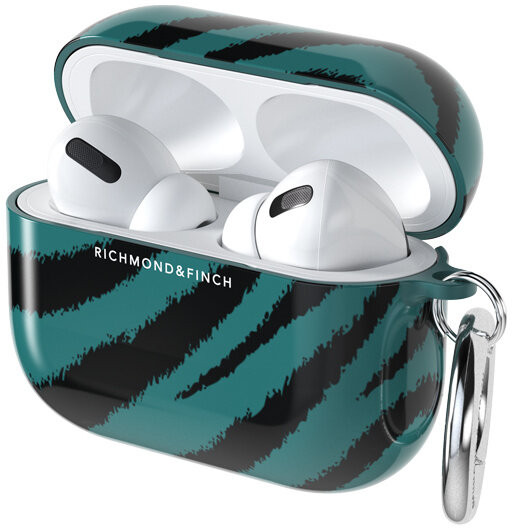 фото Чехол с карабином richmond finch для airpods pro, emerald zebra (r47441)