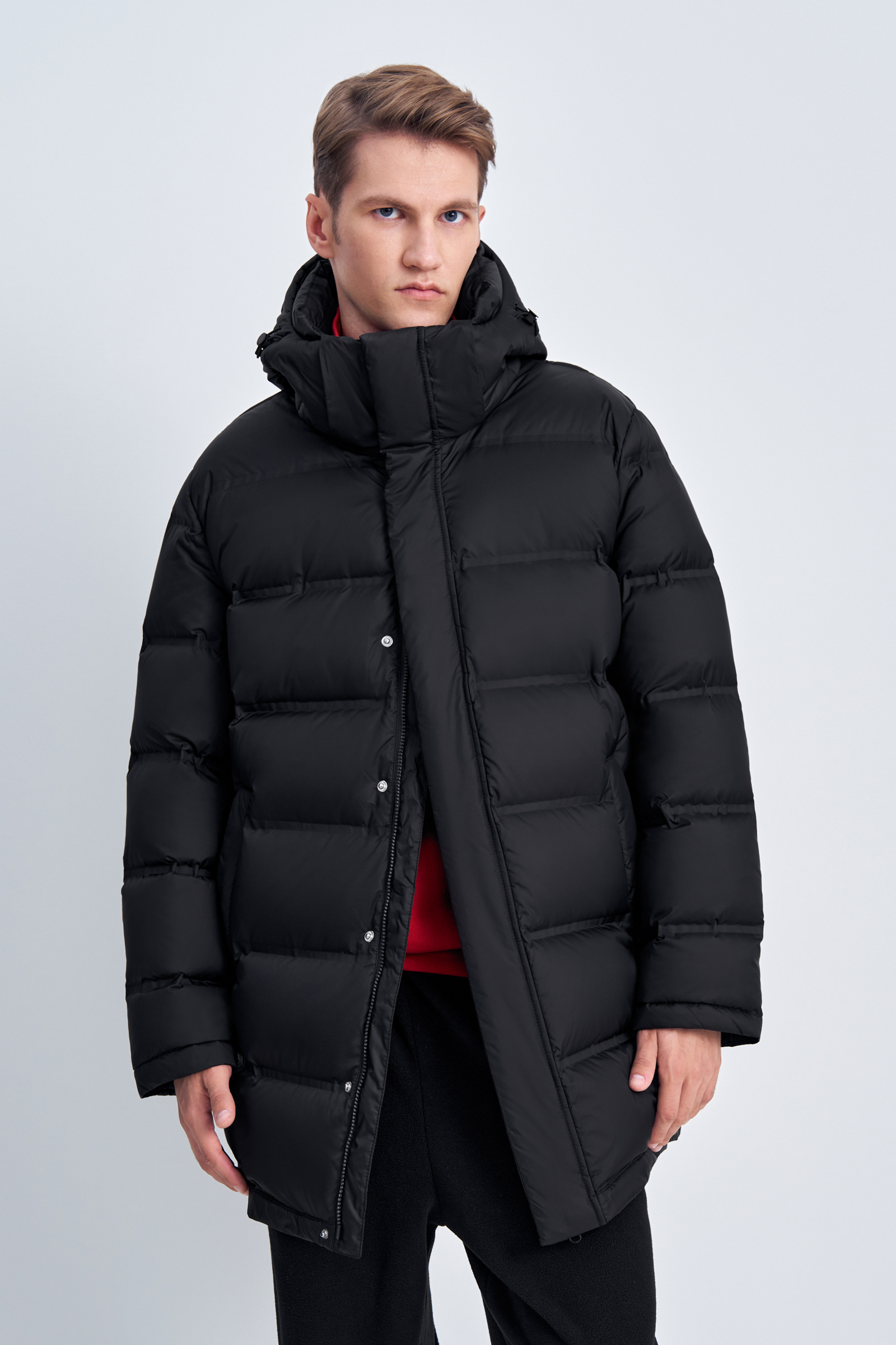 

Пуховик мужской Finn Flare FAC21032 черный 2XL, FAC21032
