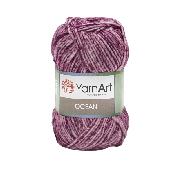 

Пряжа YarnArt Ocean 100г, 180м (шерсть, акрил) (114 принт), 5 мотков, Ocean