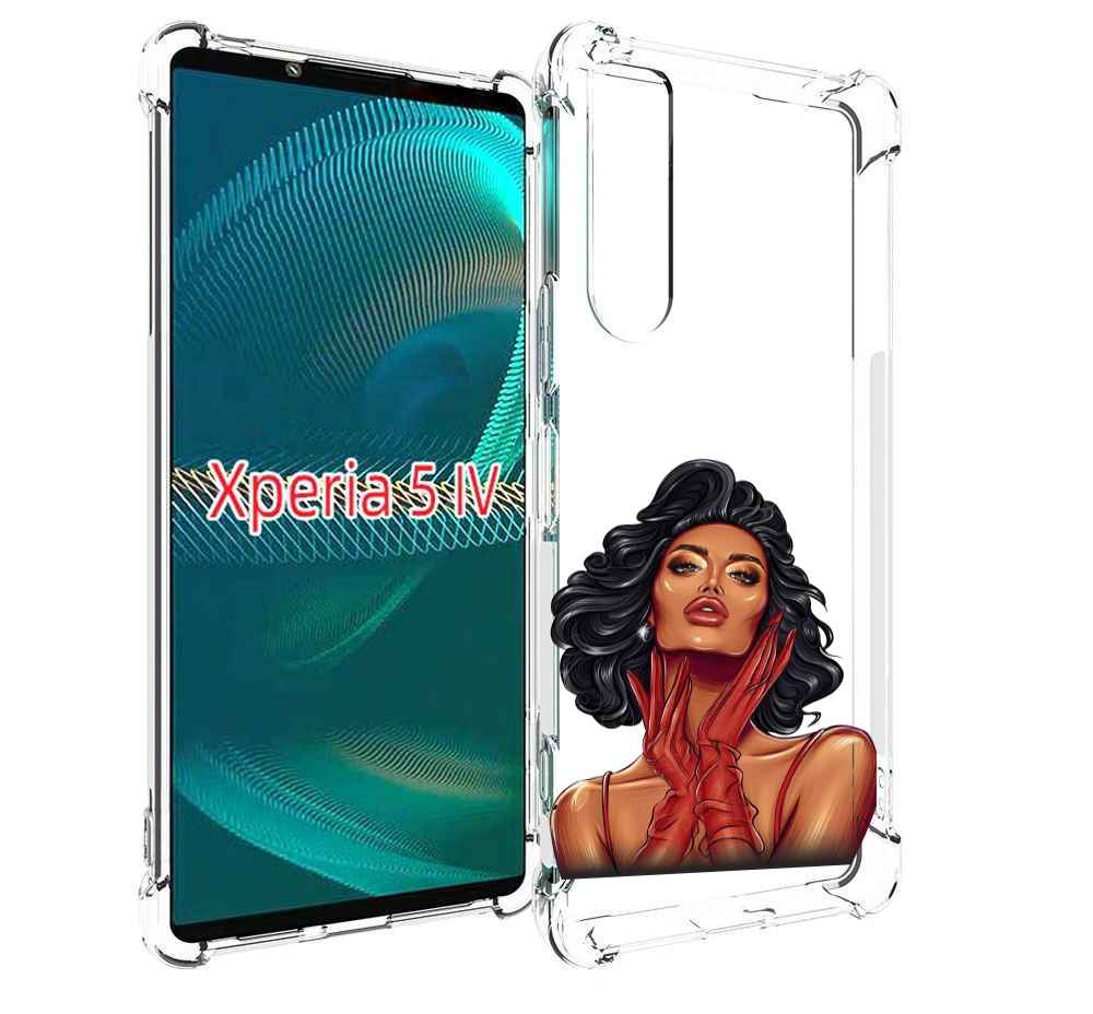 

Чехол MyPads мулатка-в-перчатках женский для Sony Xperia 5 IV (5-4), Прозрачный, Tocco