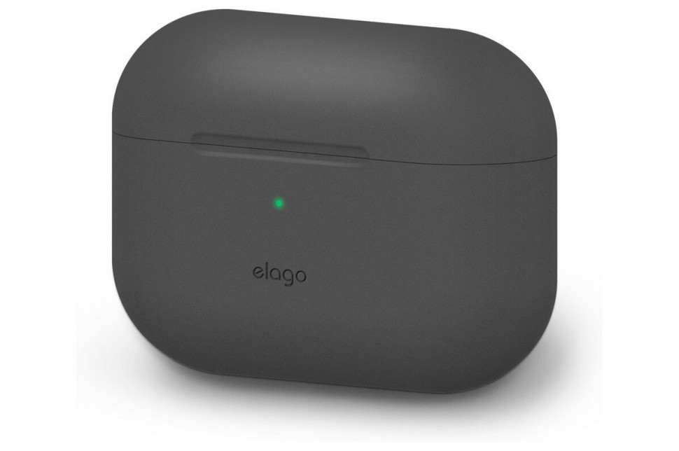 фото Силиконовый чехол elago silicone case для airpods pro, цвет темно-серый (eappor-ba-dgy)