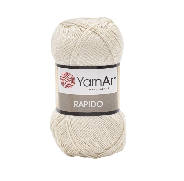 

Пряжа YarnArt 'Rapido', 100г, 350м (100% микрофибра акрил) (673 кремовый), 5 мотков, Бежевый, Rapido