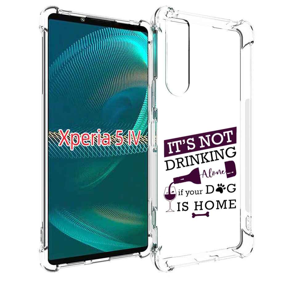 

Чехол MyPads не-пей-один-дома для Sony Xperia 5 IV (5-4), Прозрачный, Tocco
